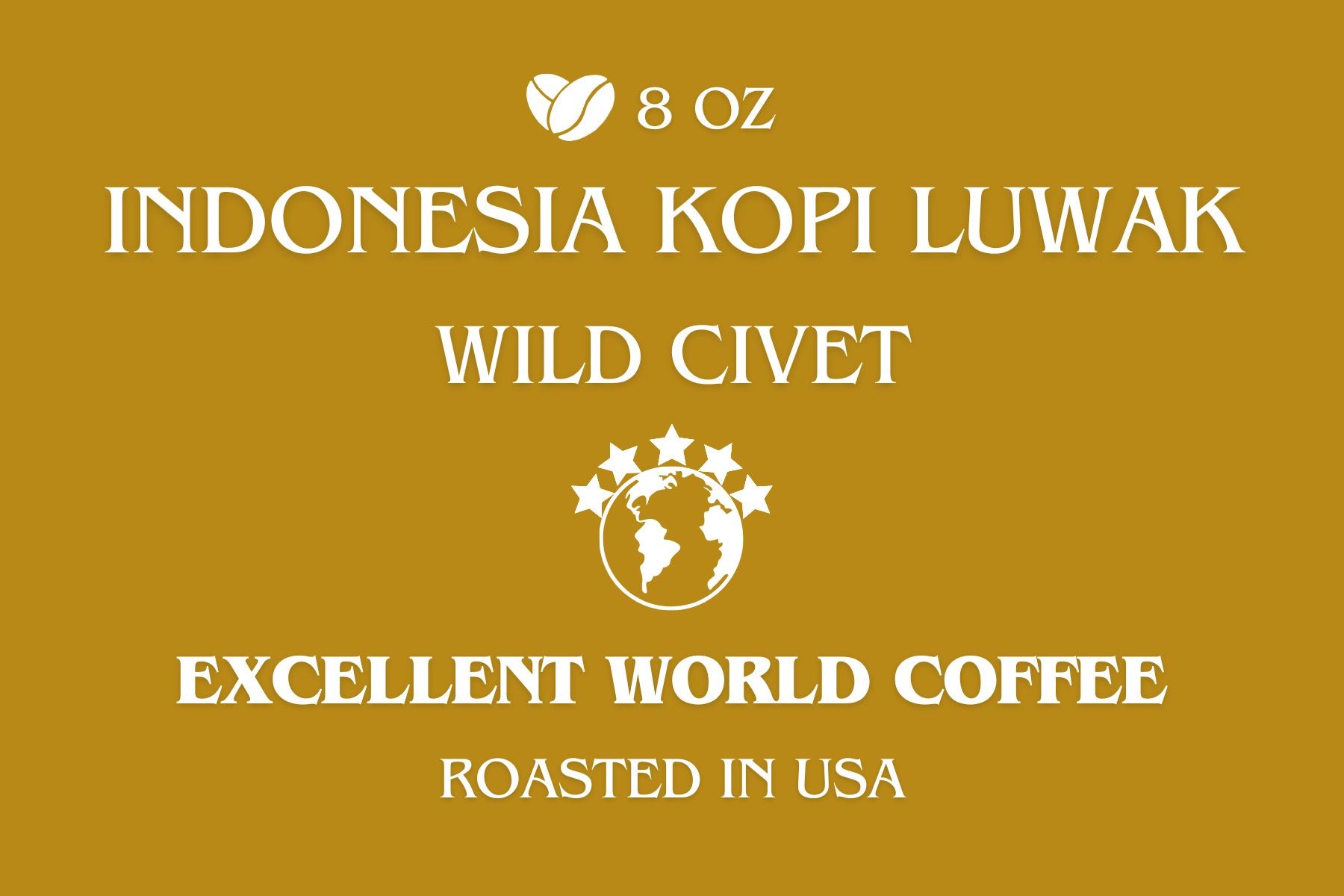 인도네시아 코피 루왁 Wild Civet 원두커피 (Whole Bean)