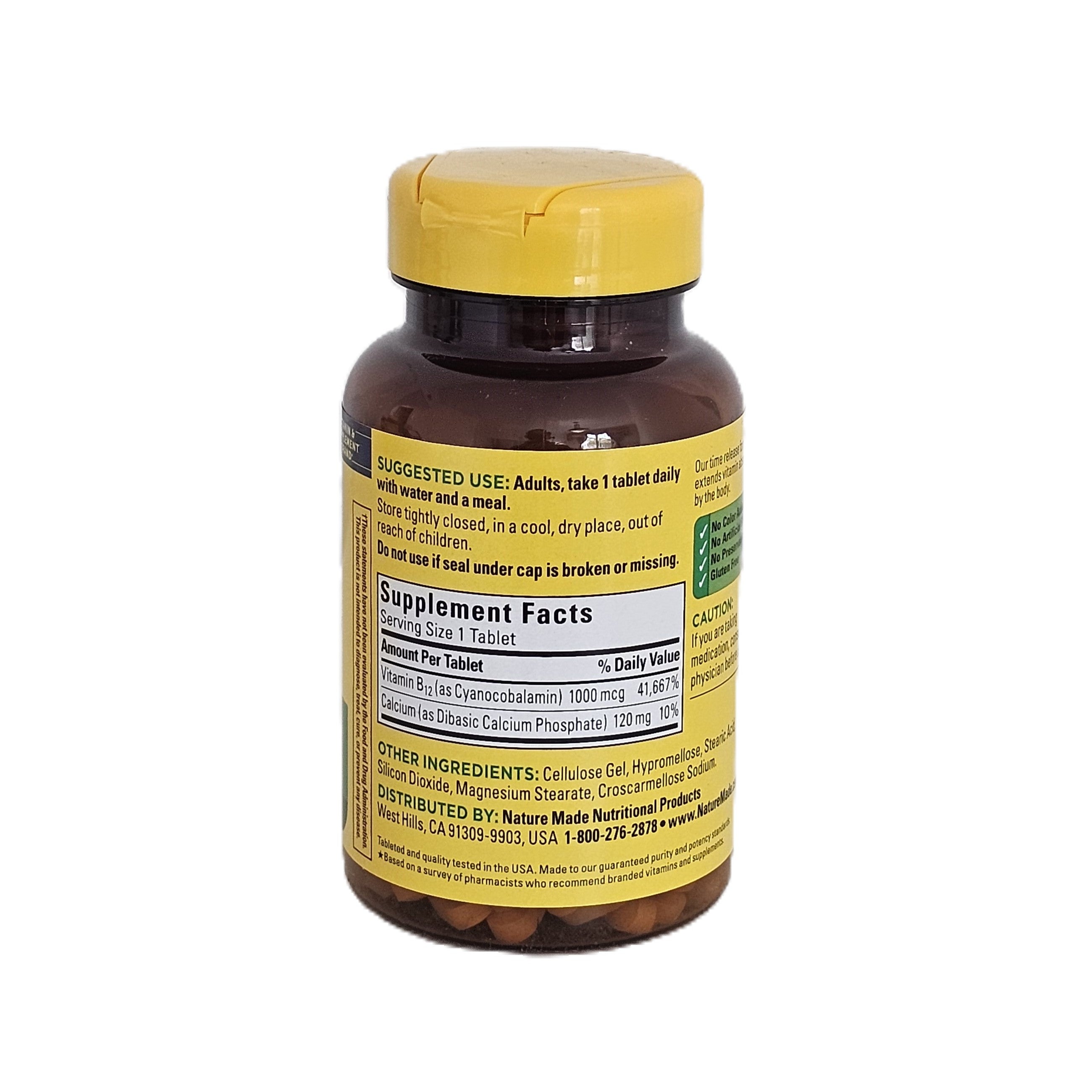 Nature Made Vitamin B12 1000 mcg Time Release 160 Tablets