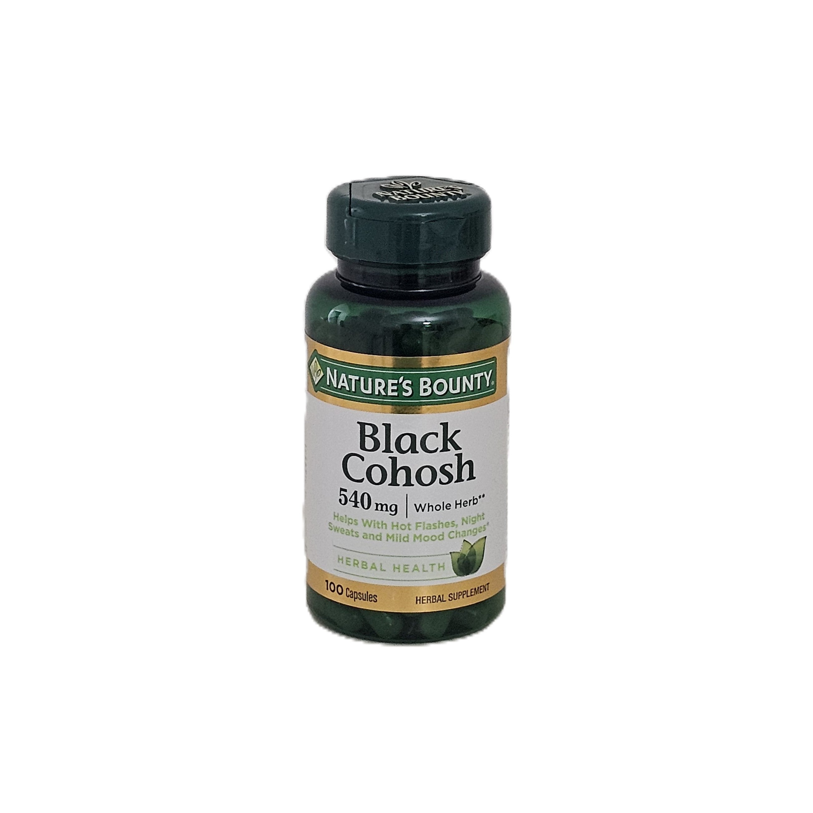 Nature's Bounty Black Cohosh 540 mg 100 Capsules