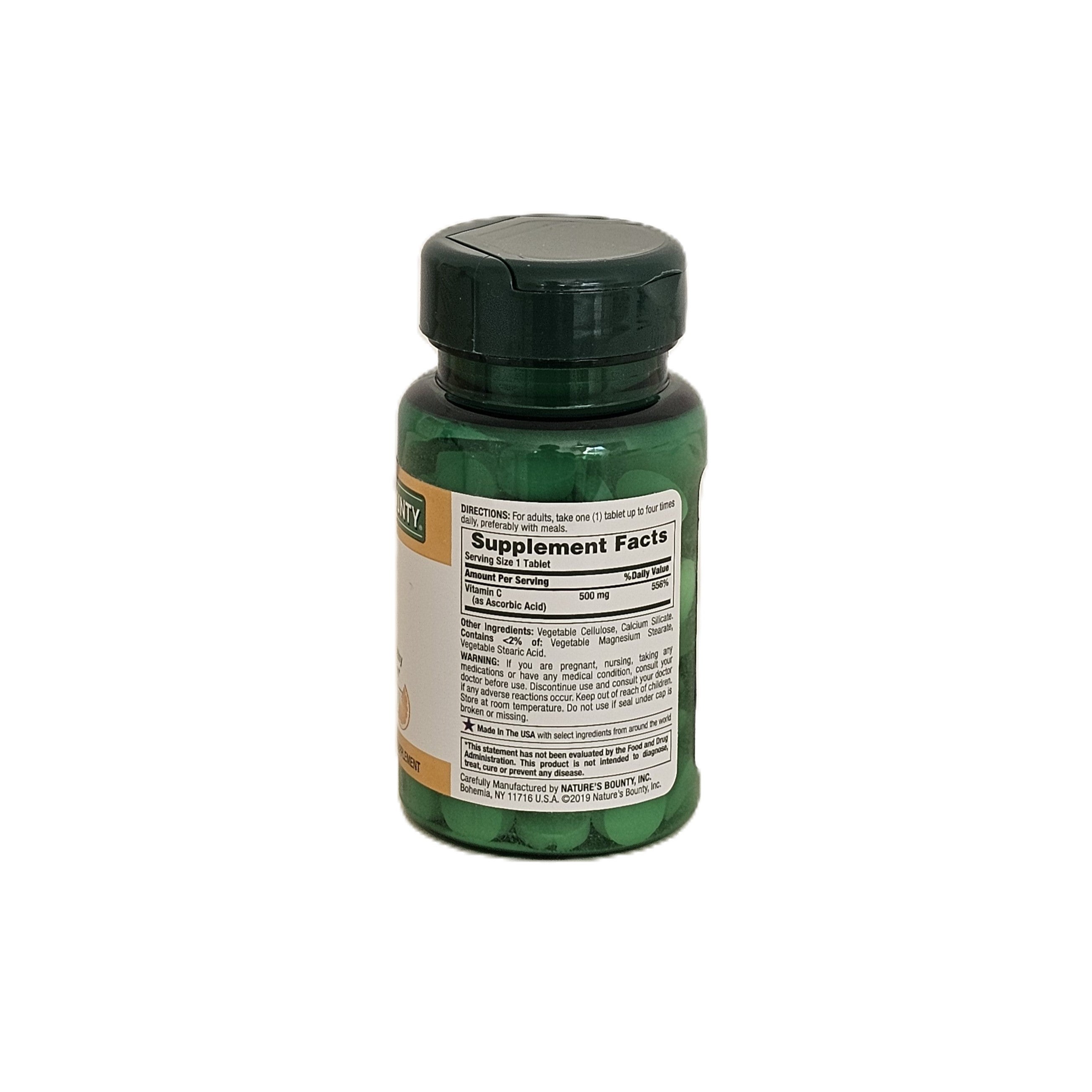 Nature's Bounty Vitamin C 500 mg 100 Tablets