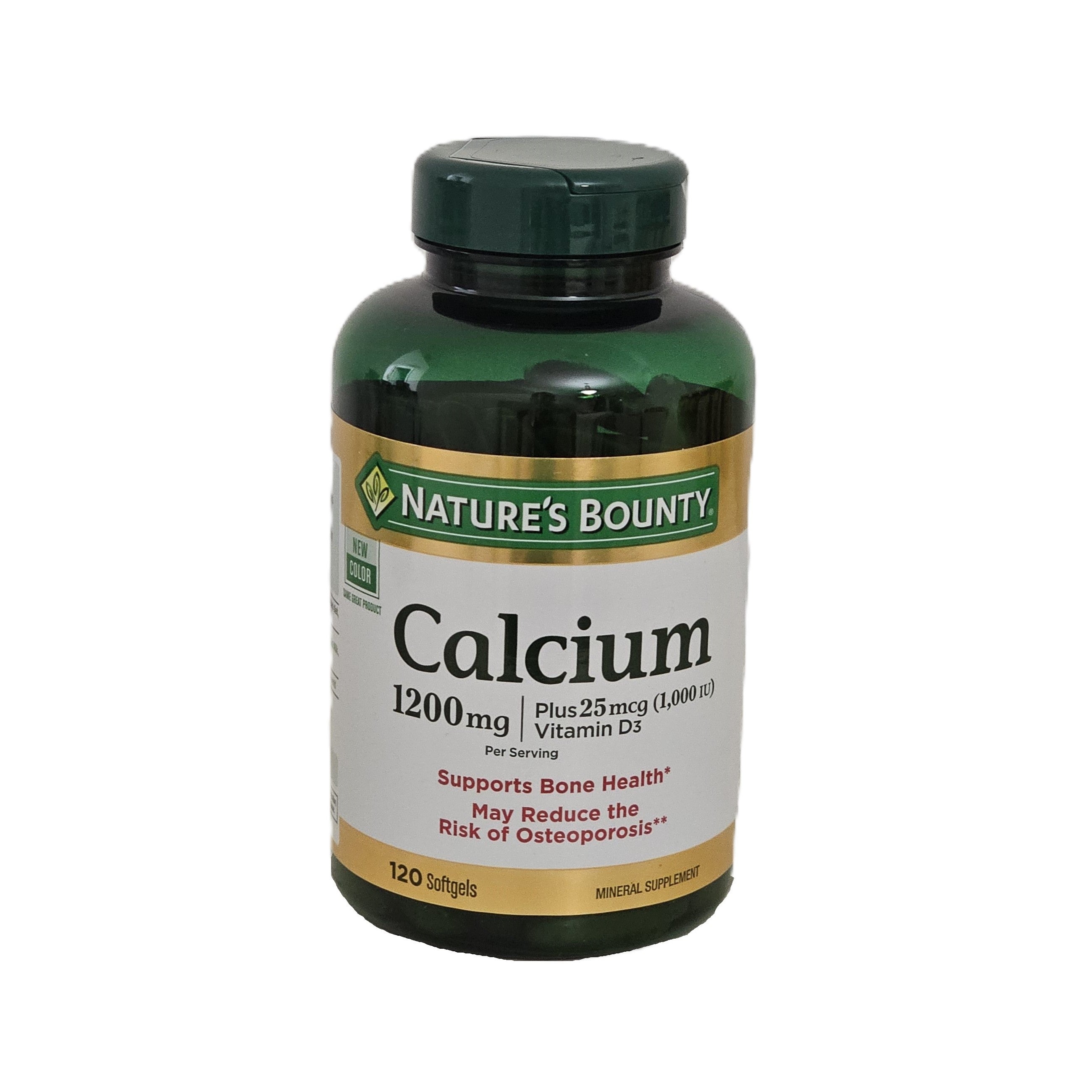 Nature's Bounty Calcium 1200 mg + Vitamin D3 120 Softgels