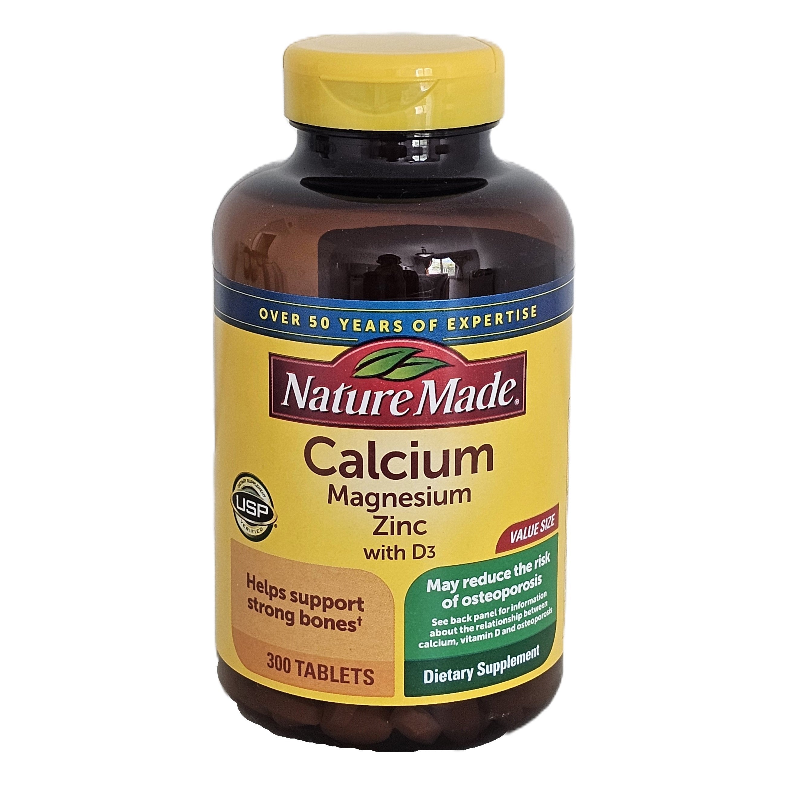 Nature Made Calcium, Magnesium, & Zinc + D3 300 Tablets