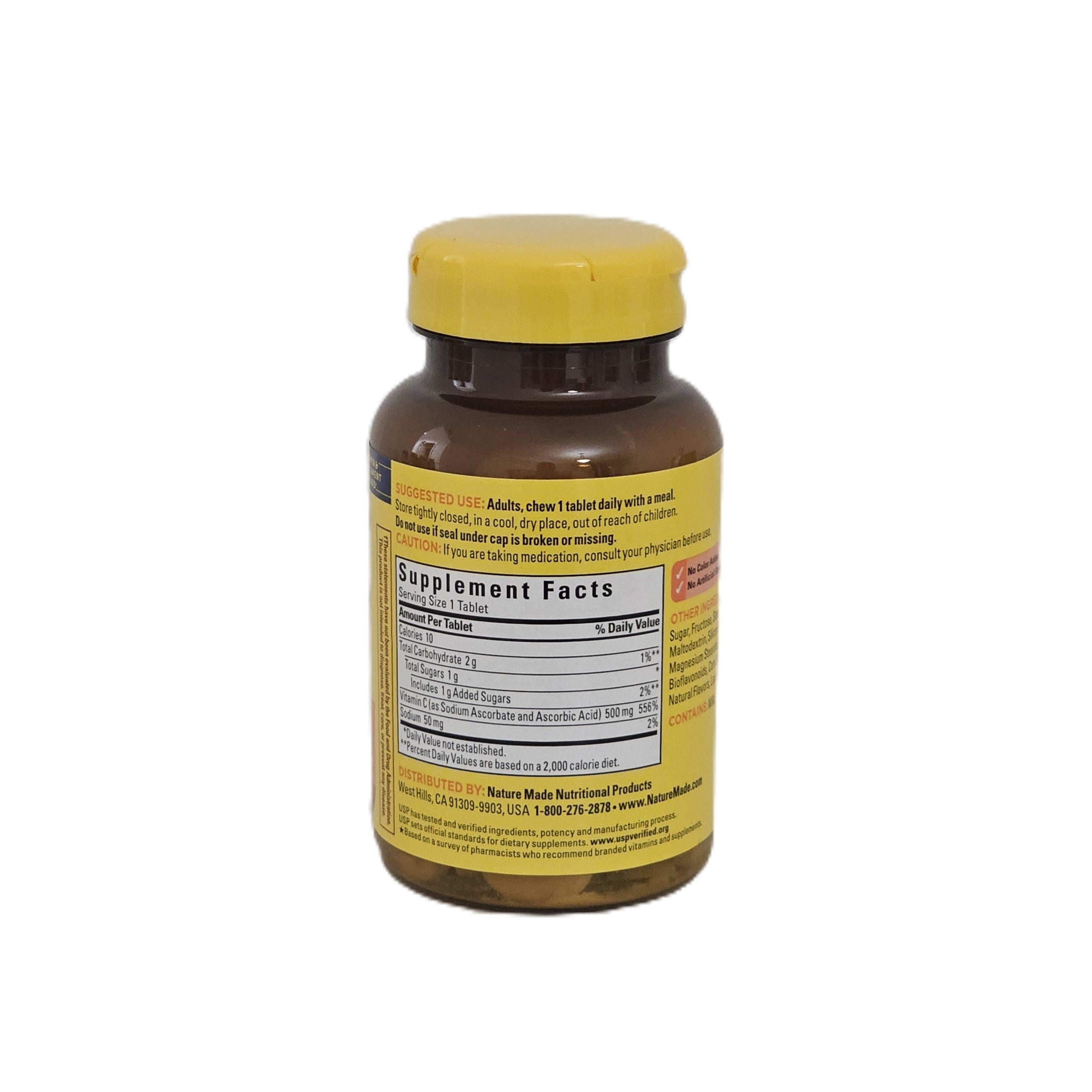Nature Made Vitamin C 500 mg 60 Chewable Tablets