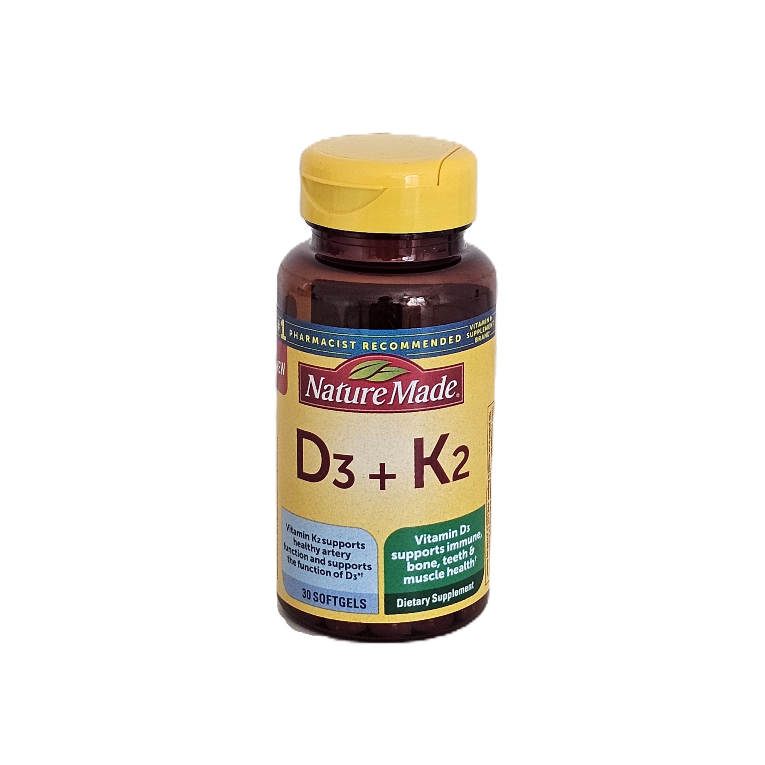 Nature Made Vitamin D3 + K2 30 Softgels