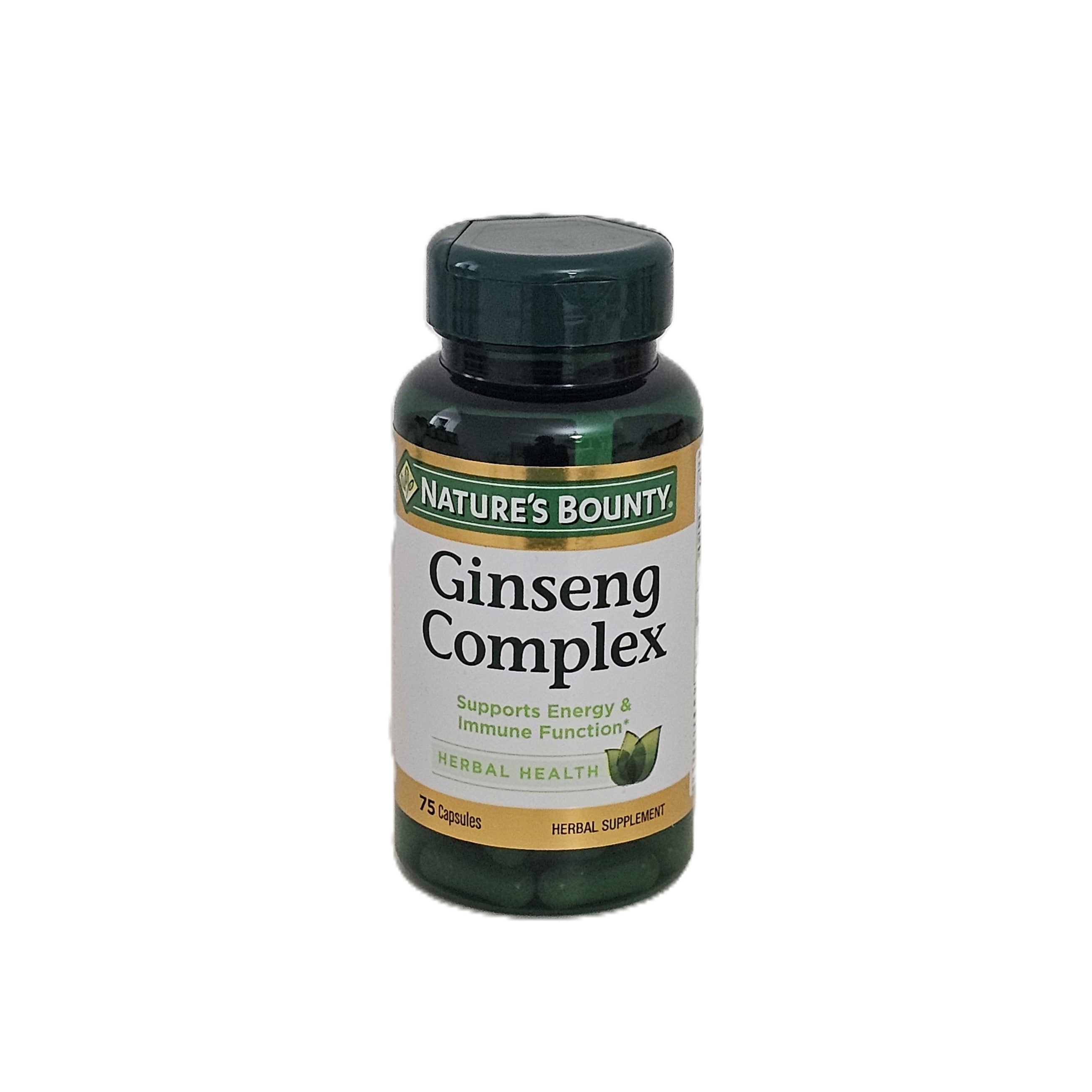 Nature's Bounty Ginseng Complex 75 Capsules
