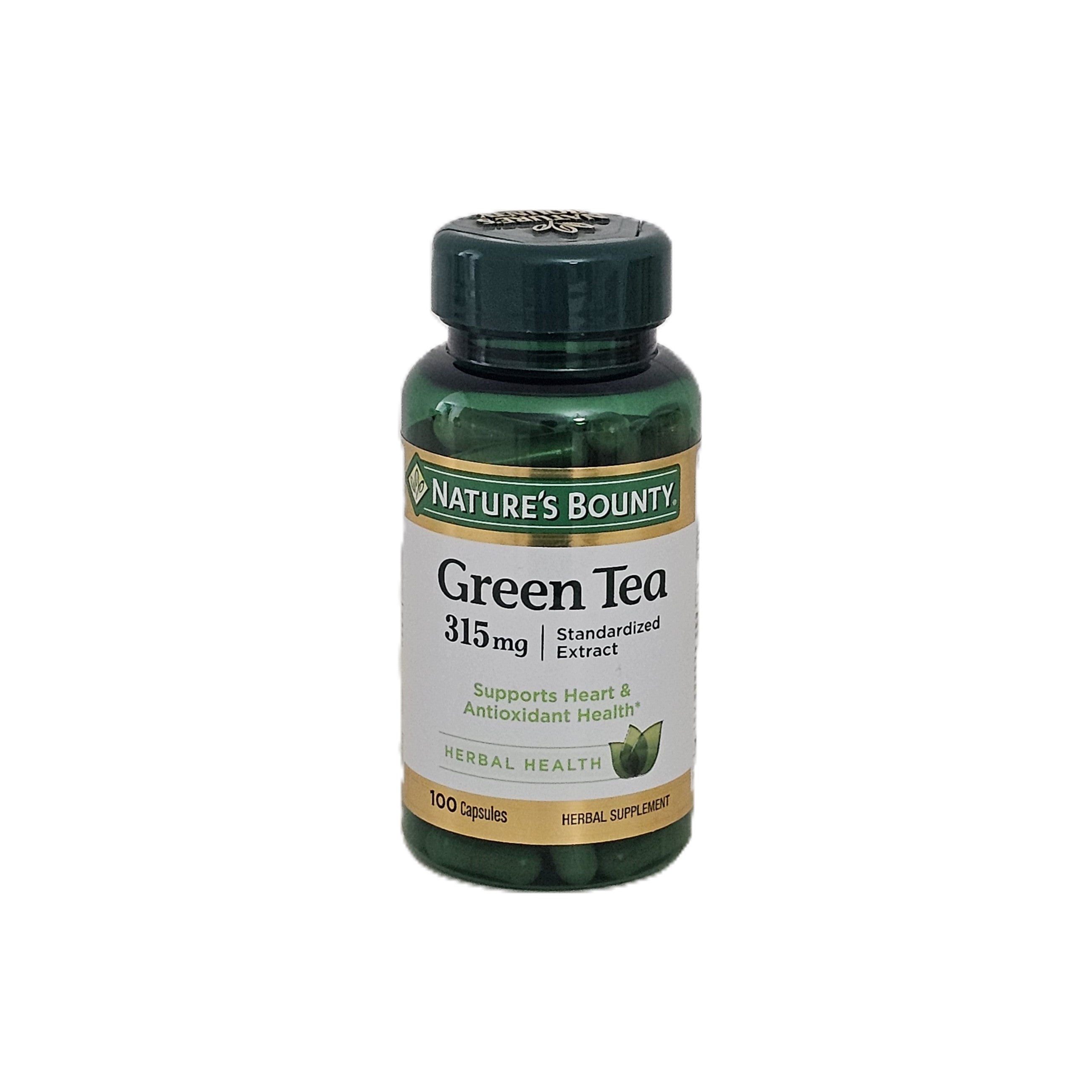 Nature's Bounty Green Tea 315 mg 100 Capsules