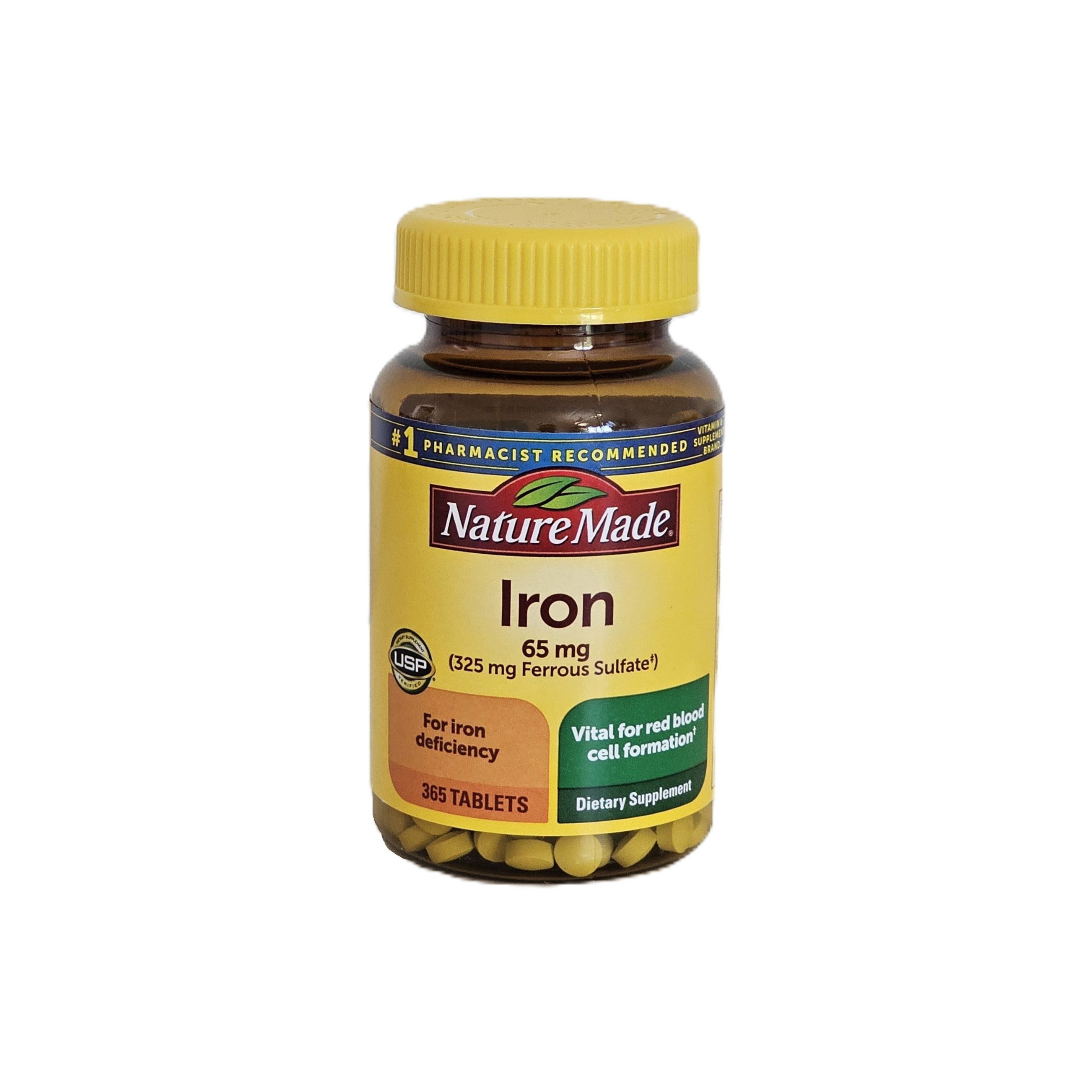 Nature Made Iron 65 mg 365 Tablets