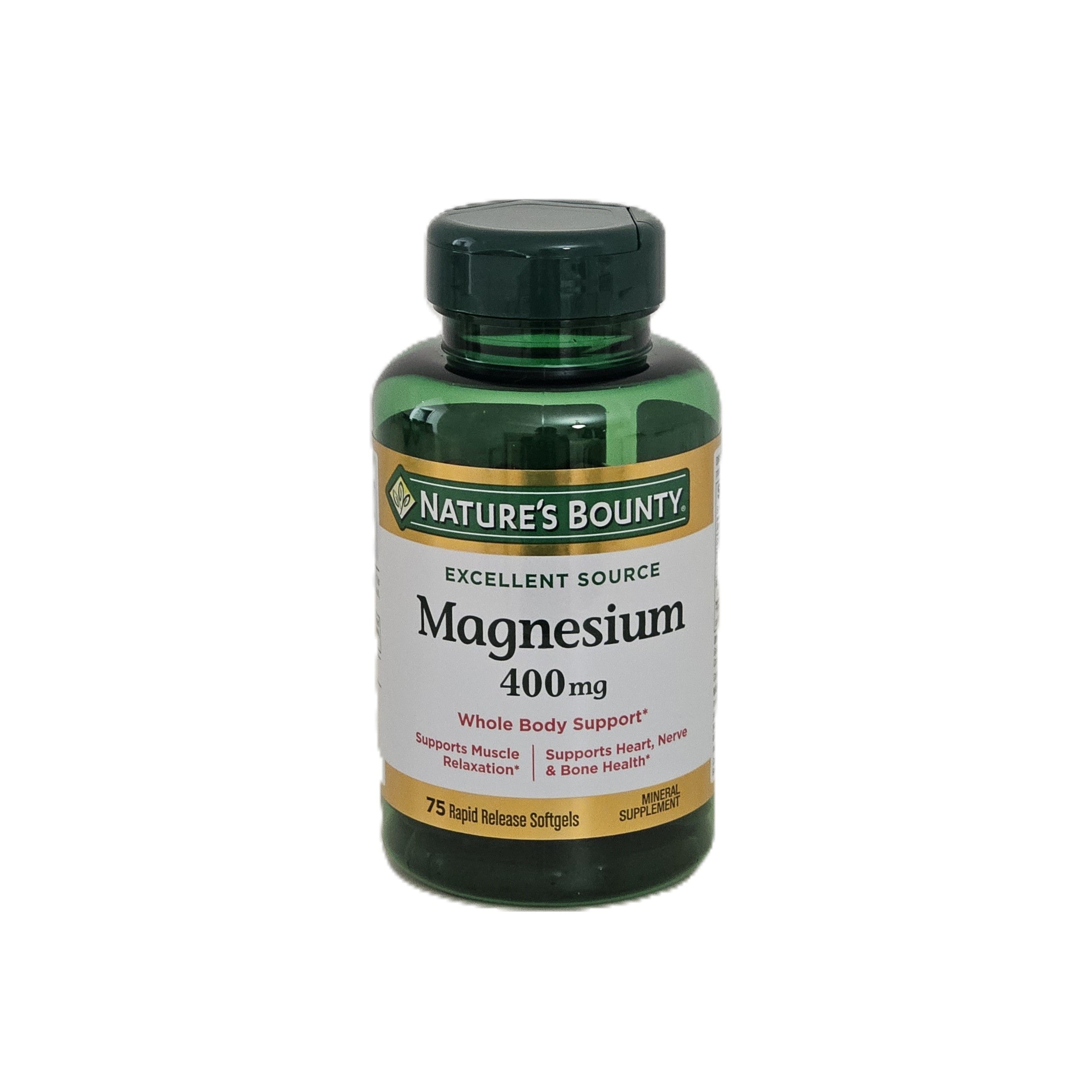 Nature's Bounty Magnesium 400 mg 75 Softgels
