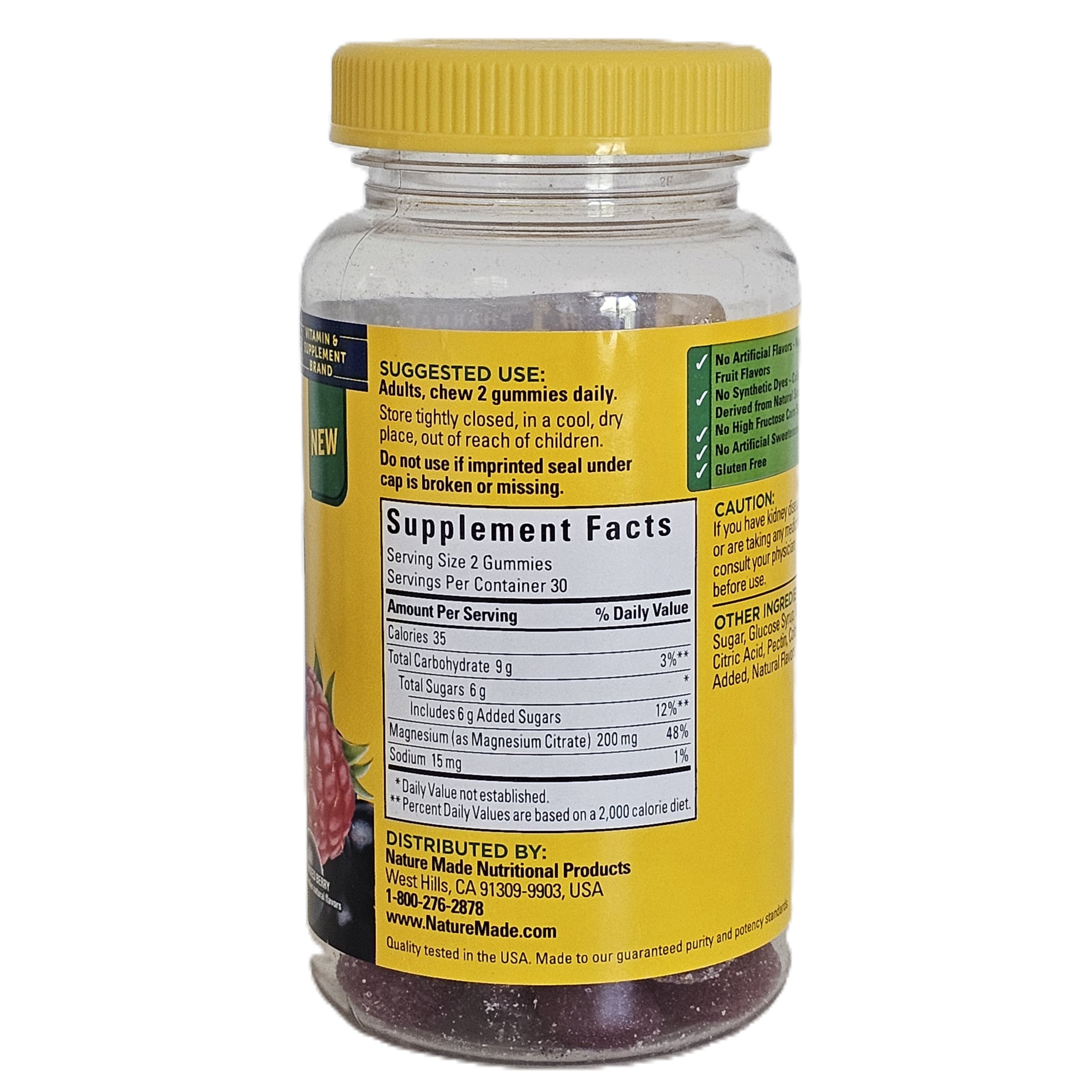 Nature Made Magnesium Citrate 200 mg 60 Gummies