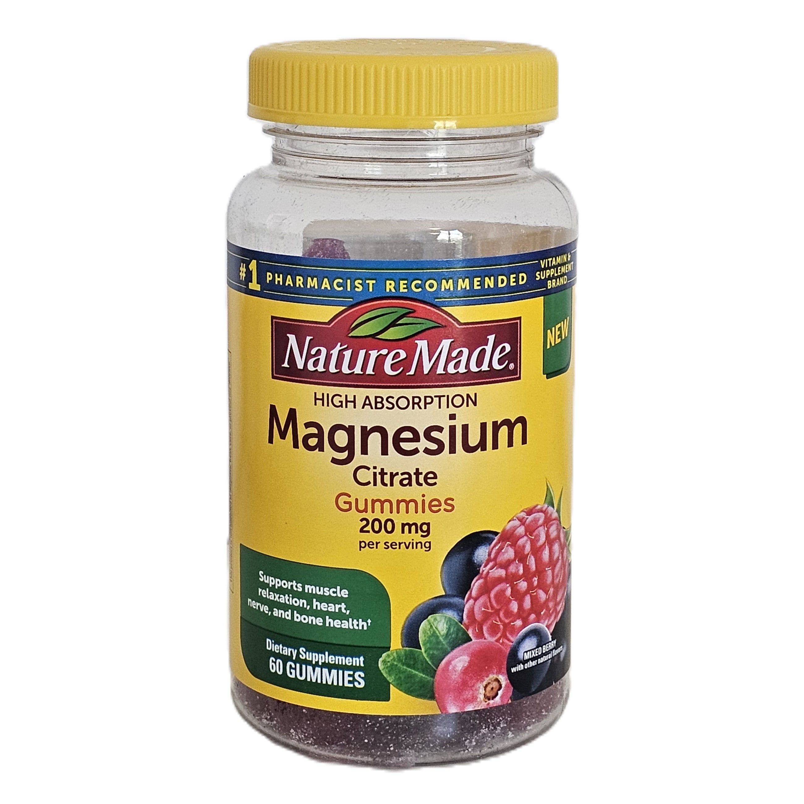 Nature Made Magnesium Citrate 200 mg 60 Gummies