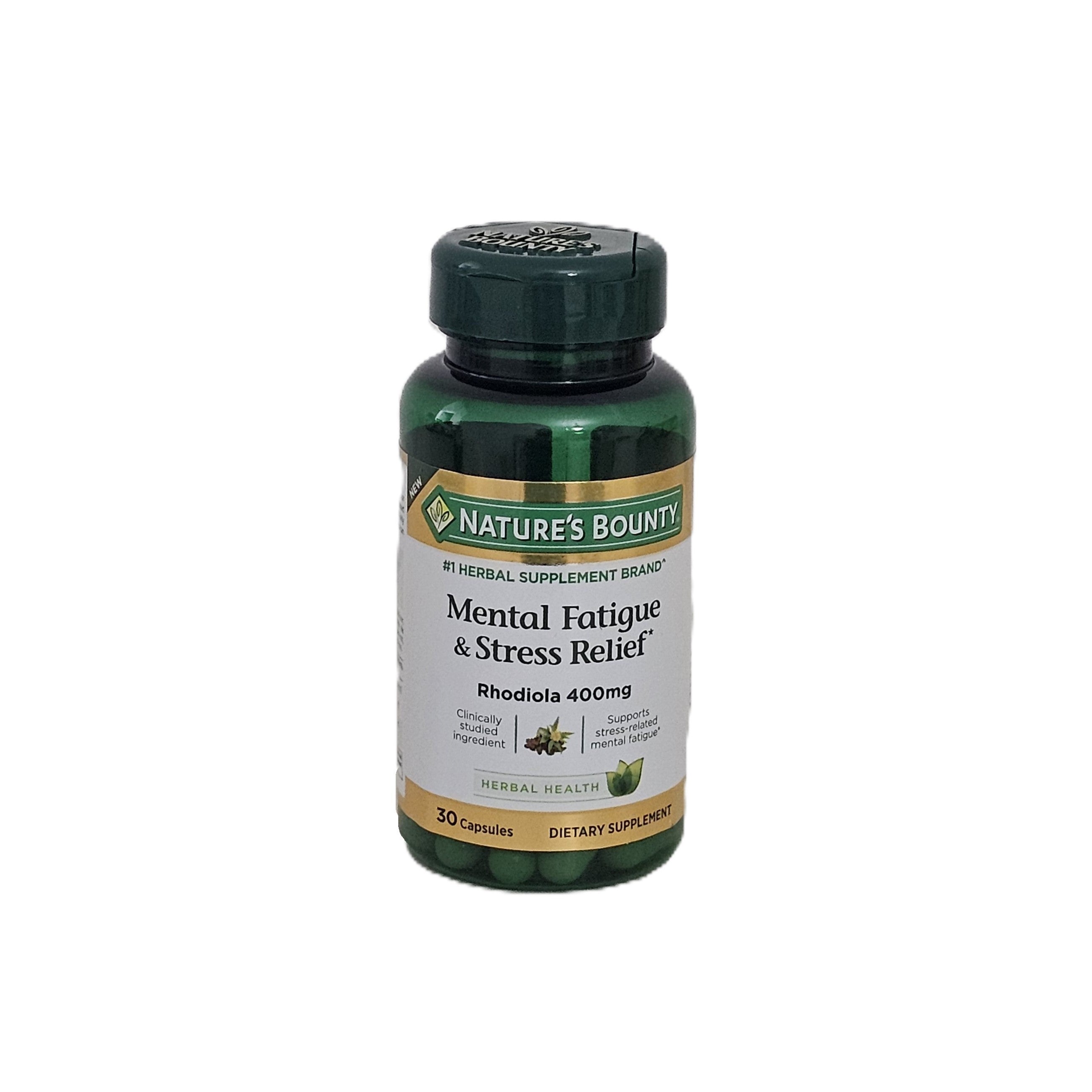 Nature's Bounty Mental Fatigue & Stress Relief Rhodiola 400 mg 30 Capsules