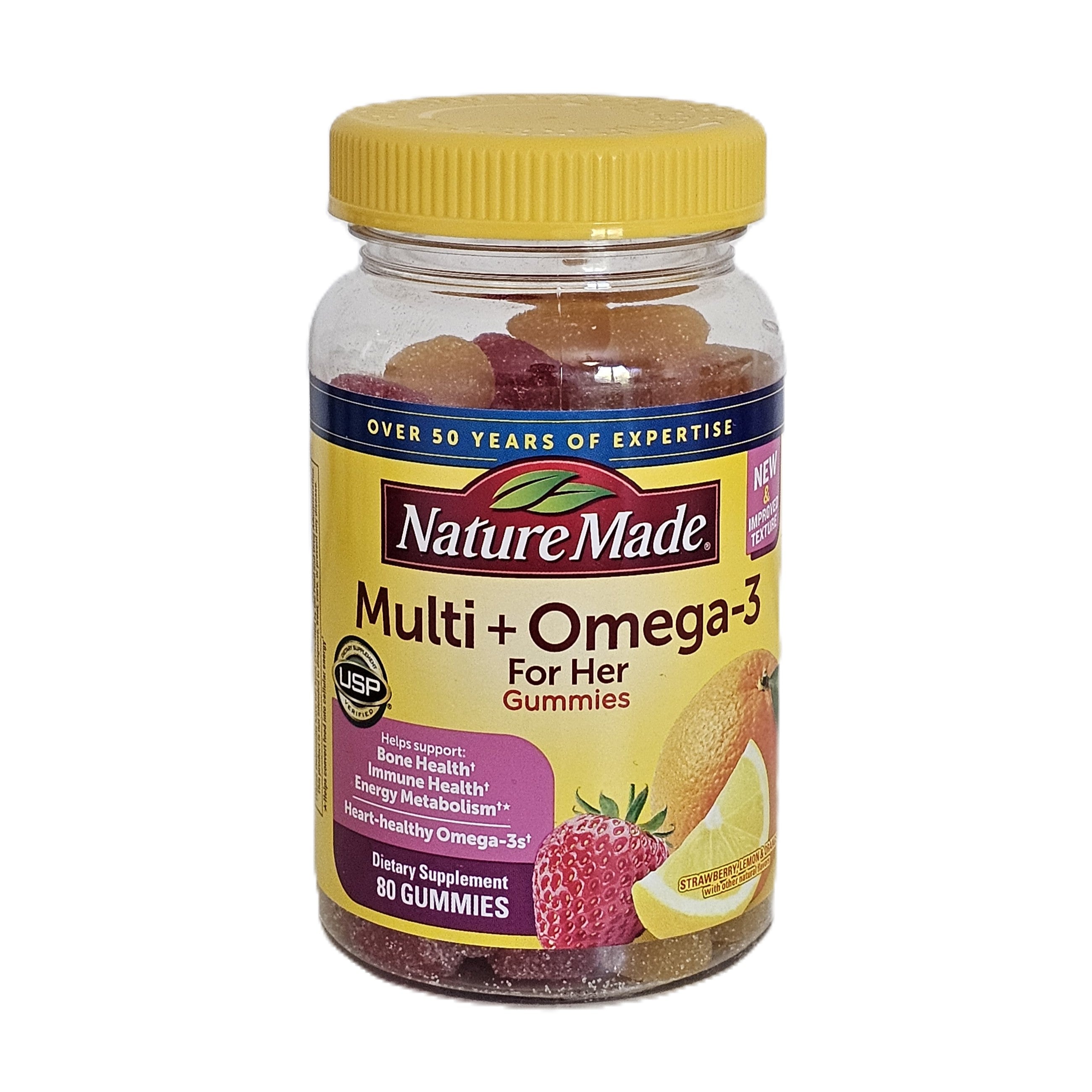 Nature Made Multivitamin + Omega-3 For Her 80 Gummies