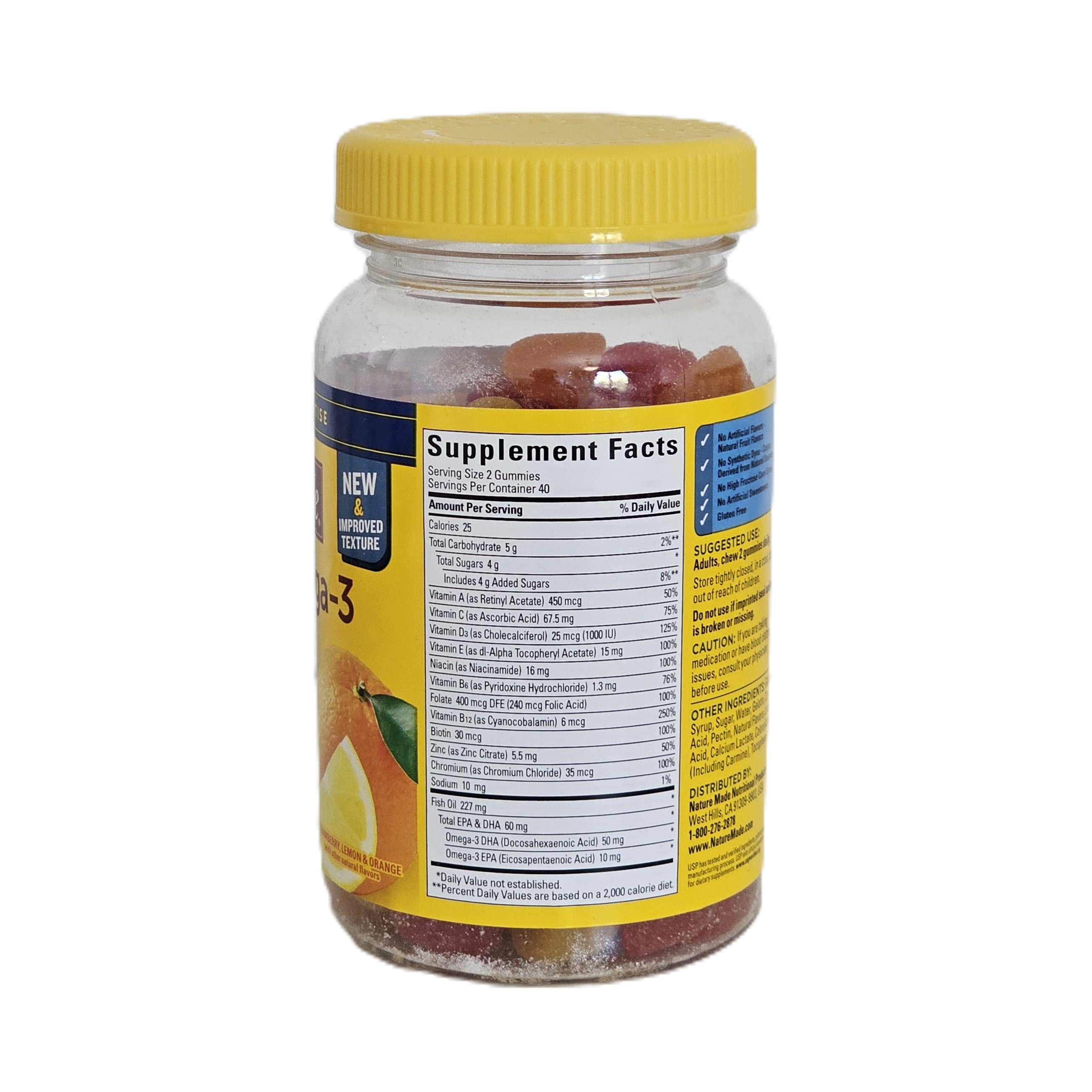Nature Made Multivitamin + Omega-3 For Him 80 Gummies
