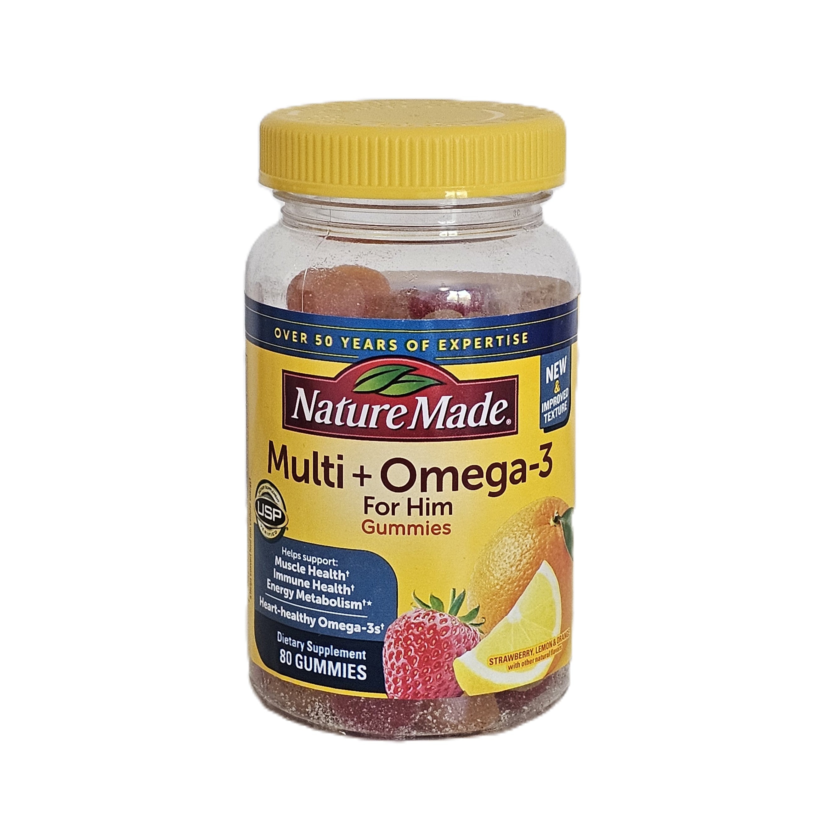 Nature Made Multivitamin + Omega-3 For Him 80 Gummies