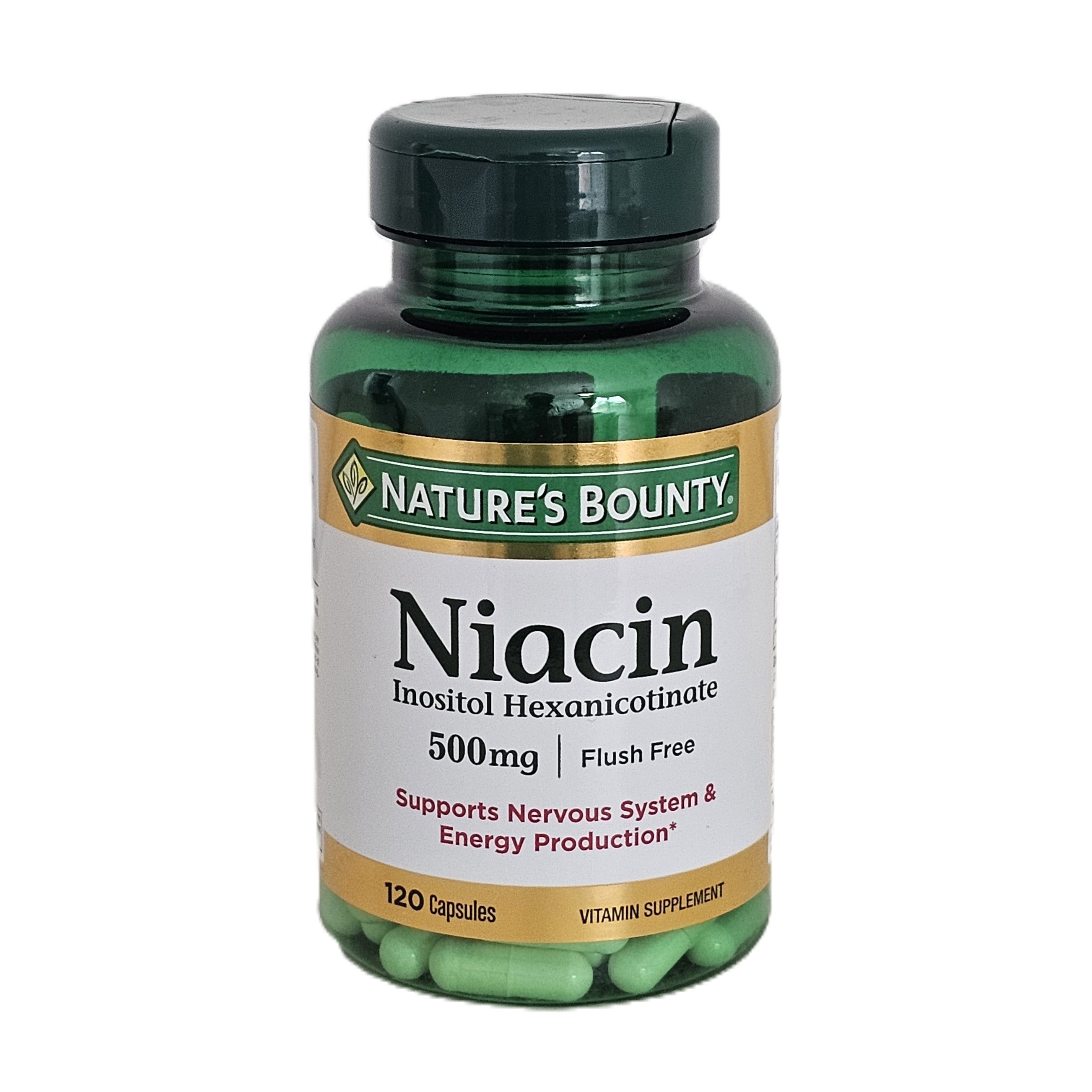 Nature's Bounty Niacin Inositol Hexanicotinate 500 mg 120 Capsules