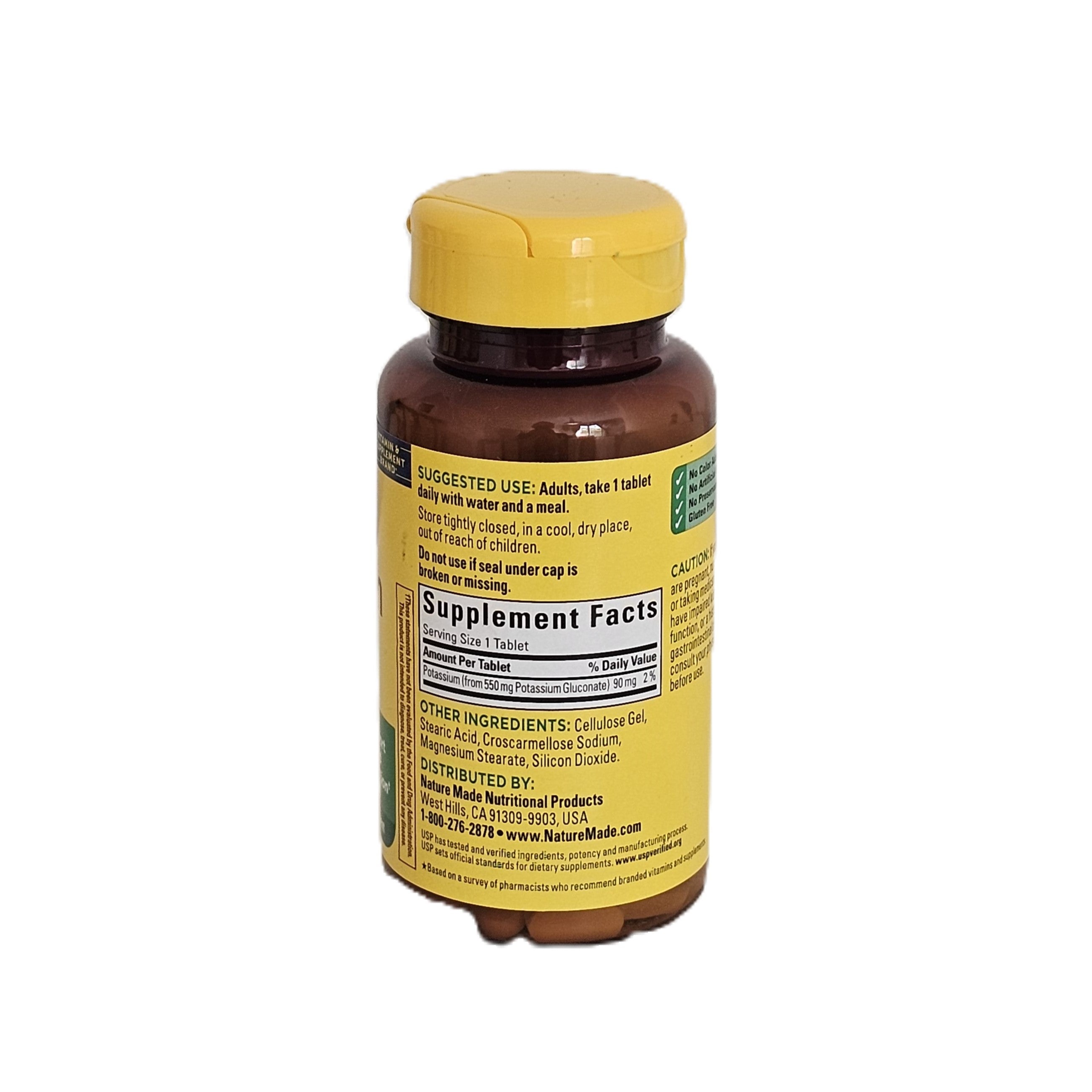 Nature Made Potassium Gluconate 100 Tablets