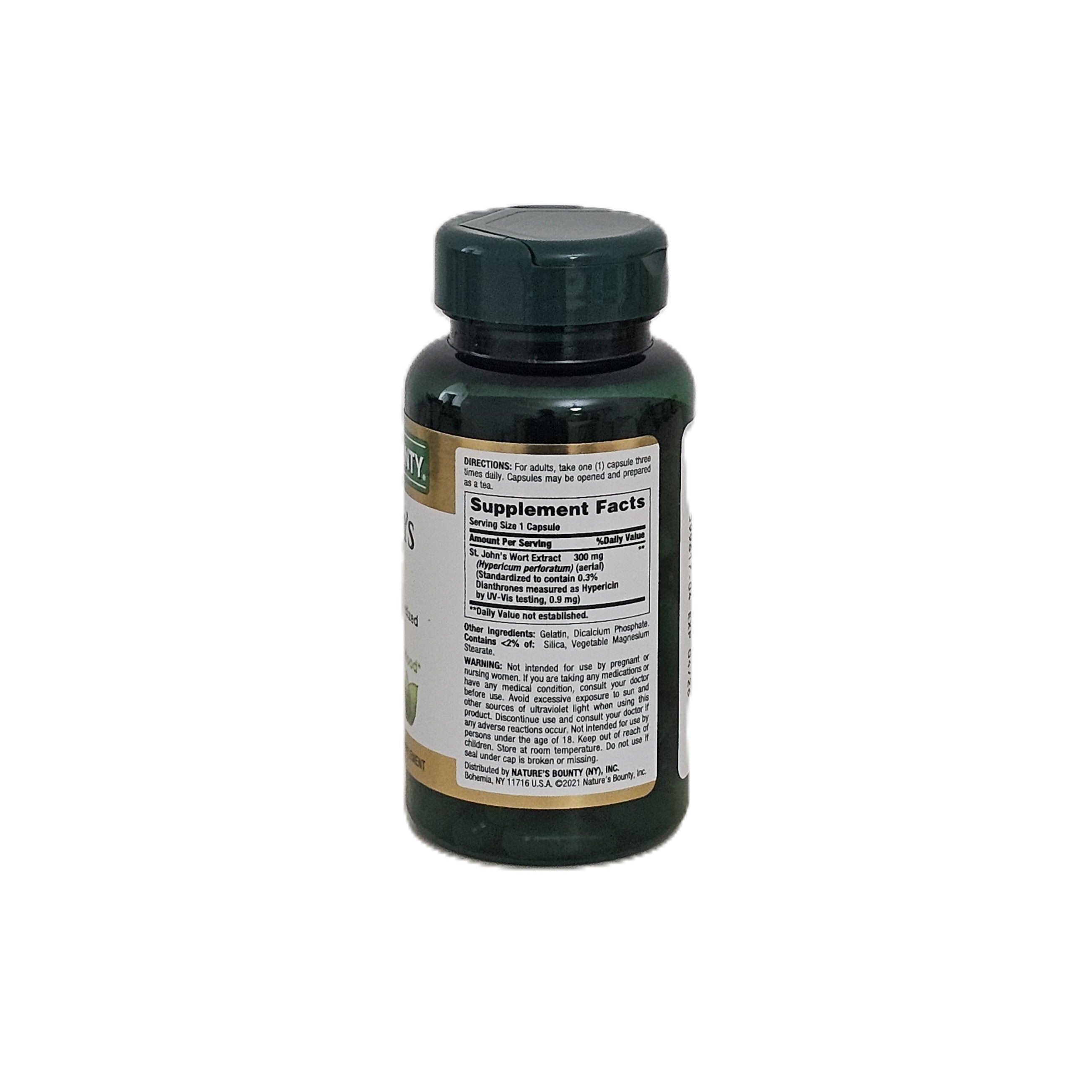 Nature's Bounty St. John's Wort 300 mg 100 Capsules