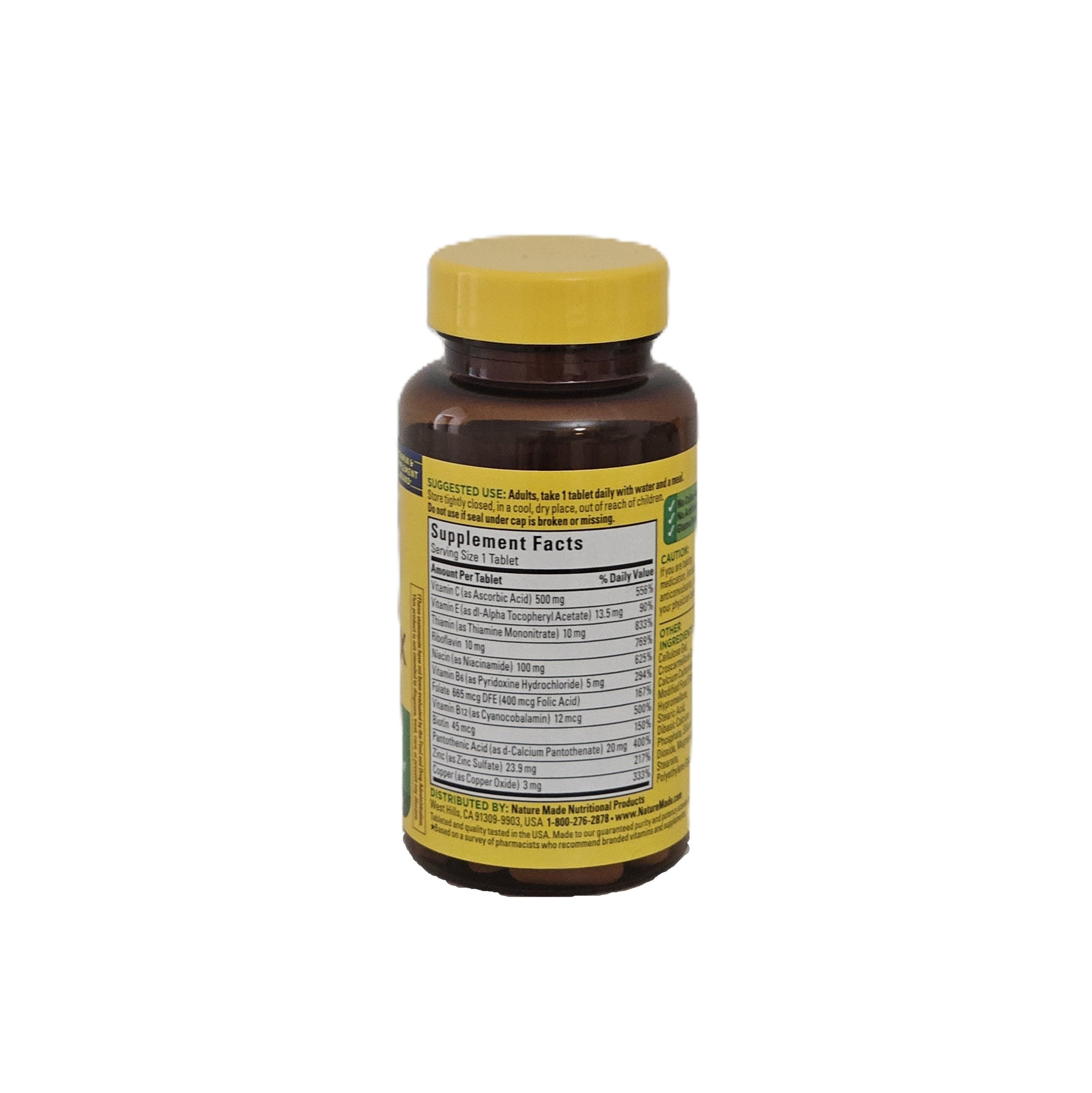 Nature Made Stress B-Complex + Vitamin C & Zinc 75 Tablets