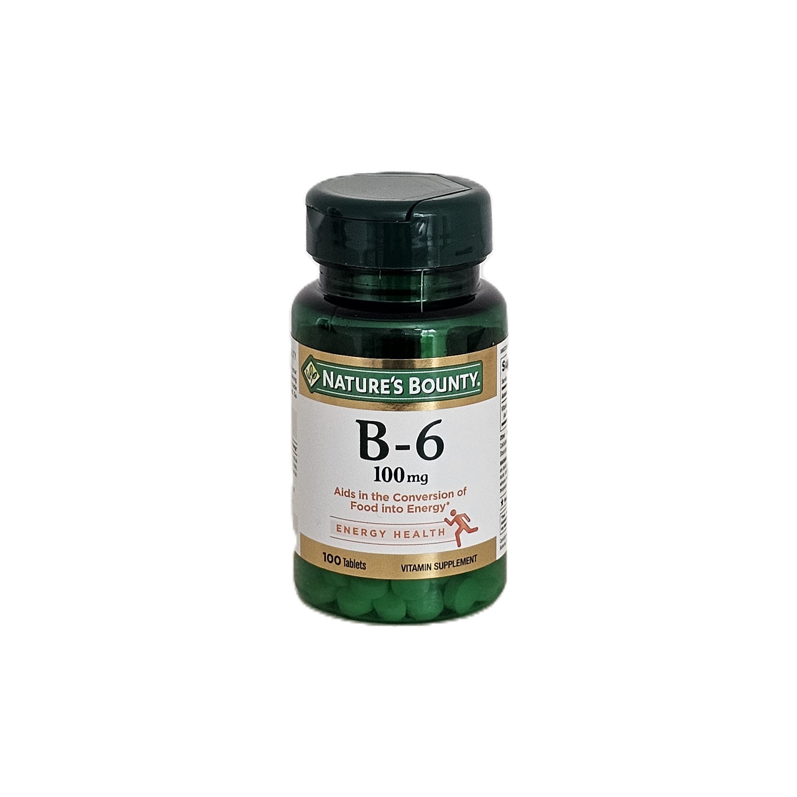 Nature's Bounty Vitamin B6 100 mg 100 Tablets