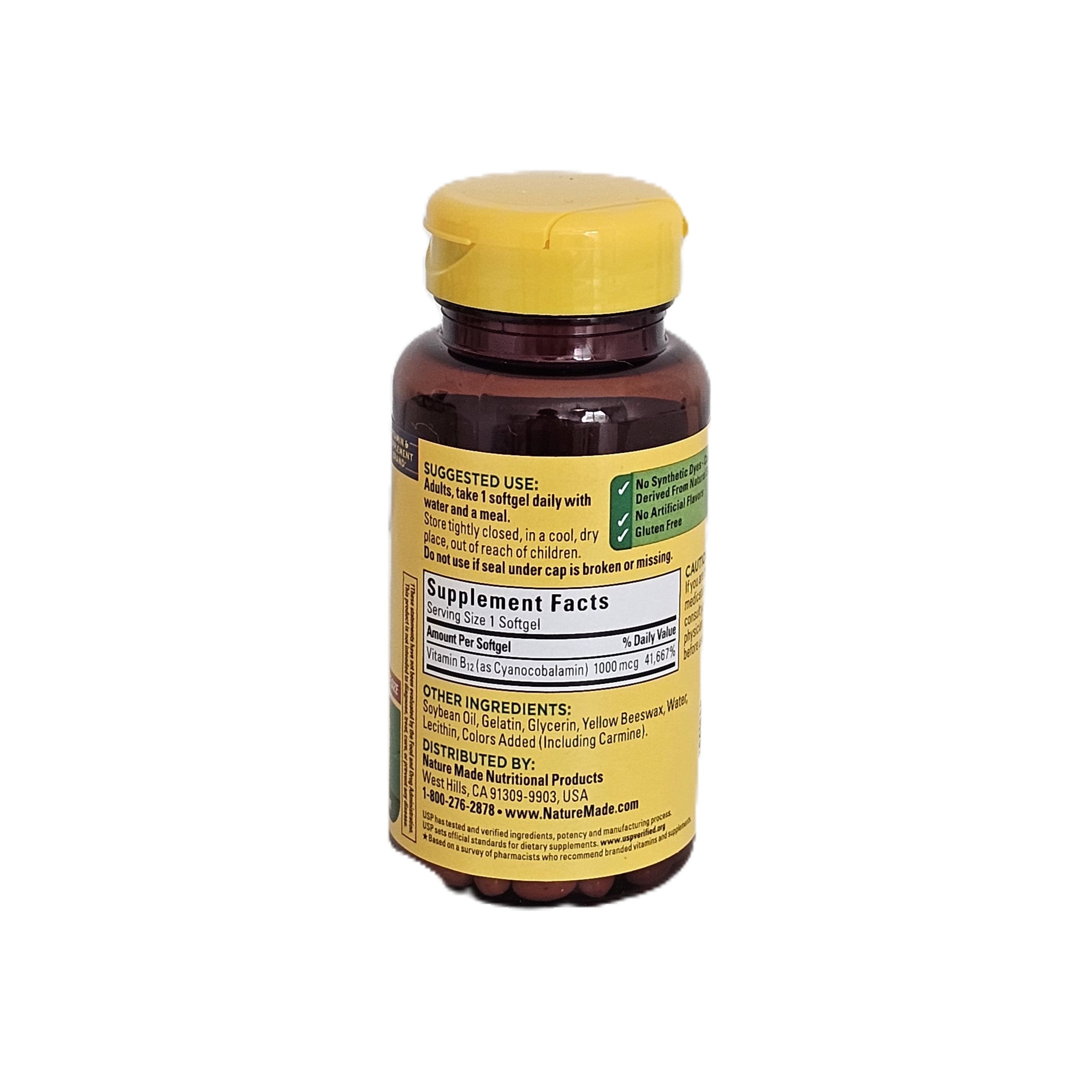 Nature Made Vitamin B12 1000 mcg 150 Softgels