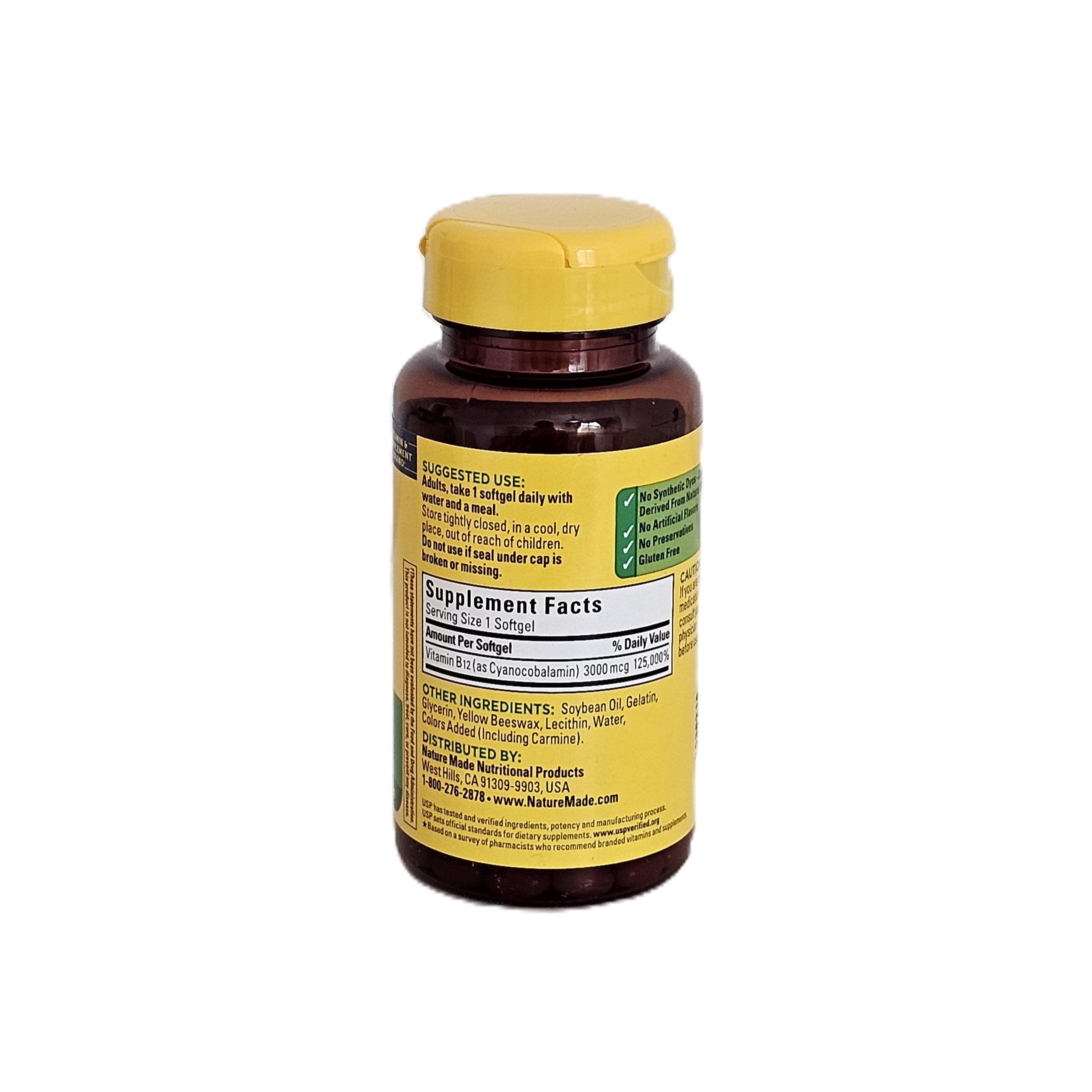 Nature Made Vitamin B12 3000 mcg Extra Strength 60 Softgels