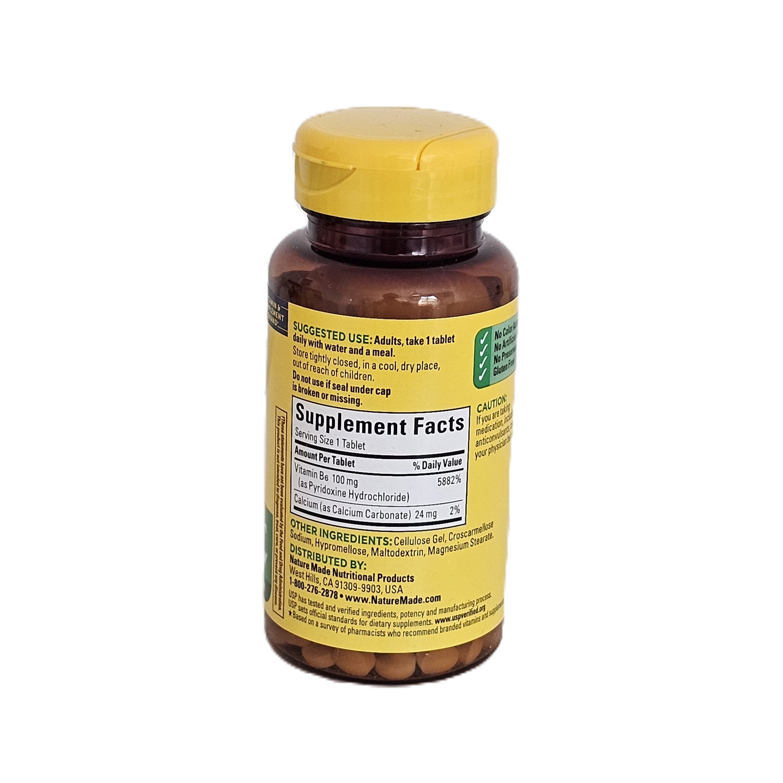 Nature Made Vitamin B6 100 mg 100 Tablets