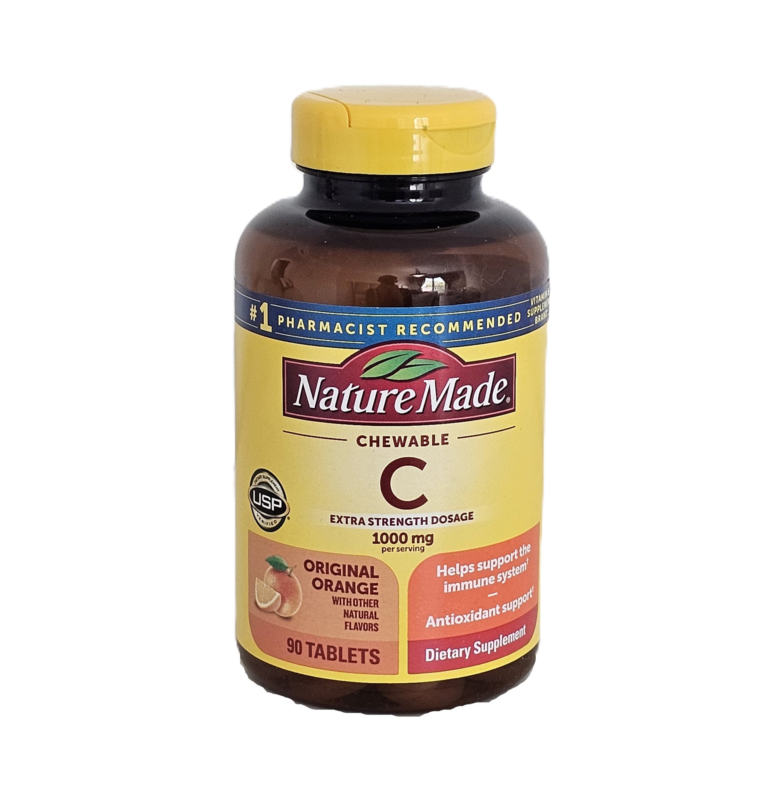 Nature Made Vitamin C 1000 mg Extra Strength 90 Chewable Tablets