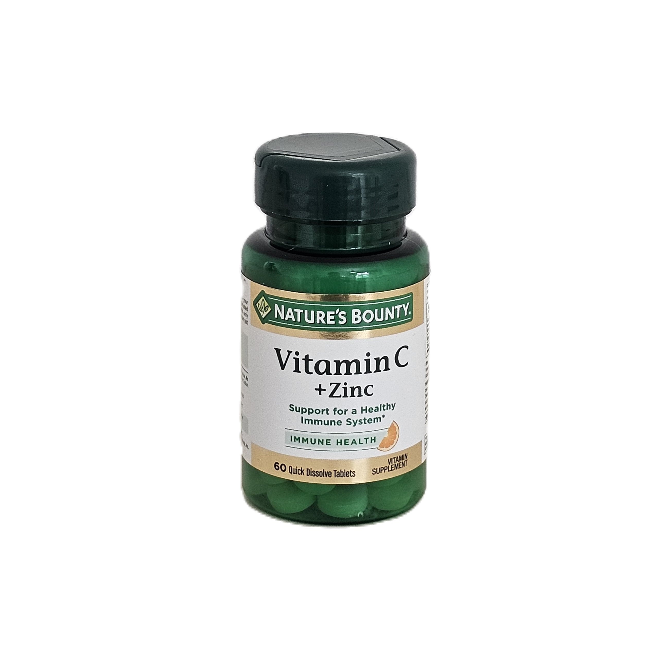 Nature's Bounty Vitamin C + Zinc 60 Quick Dissolve Tablets