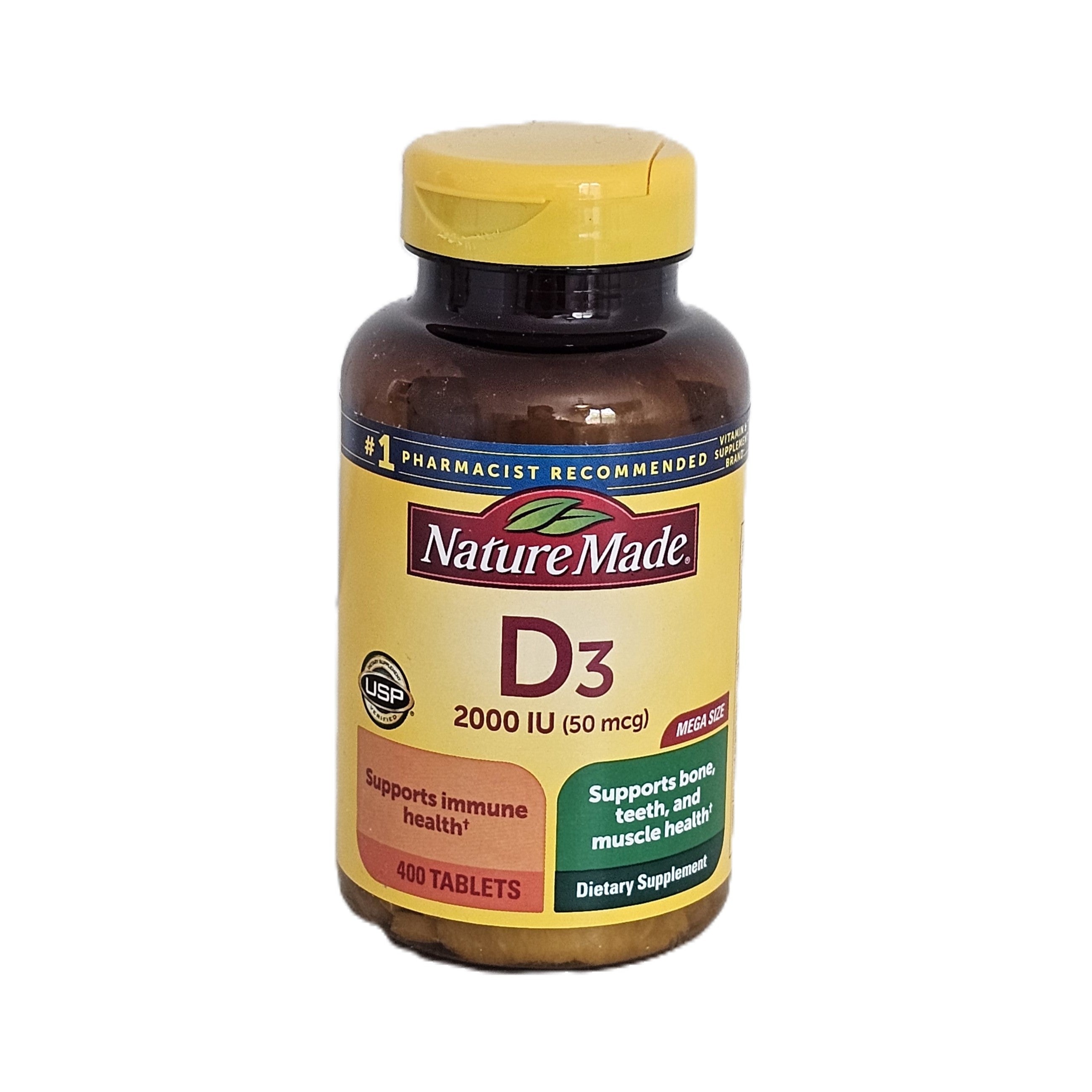 Nature Made Vitamin D3 2000 IU (50 mcg) 400 Tablets