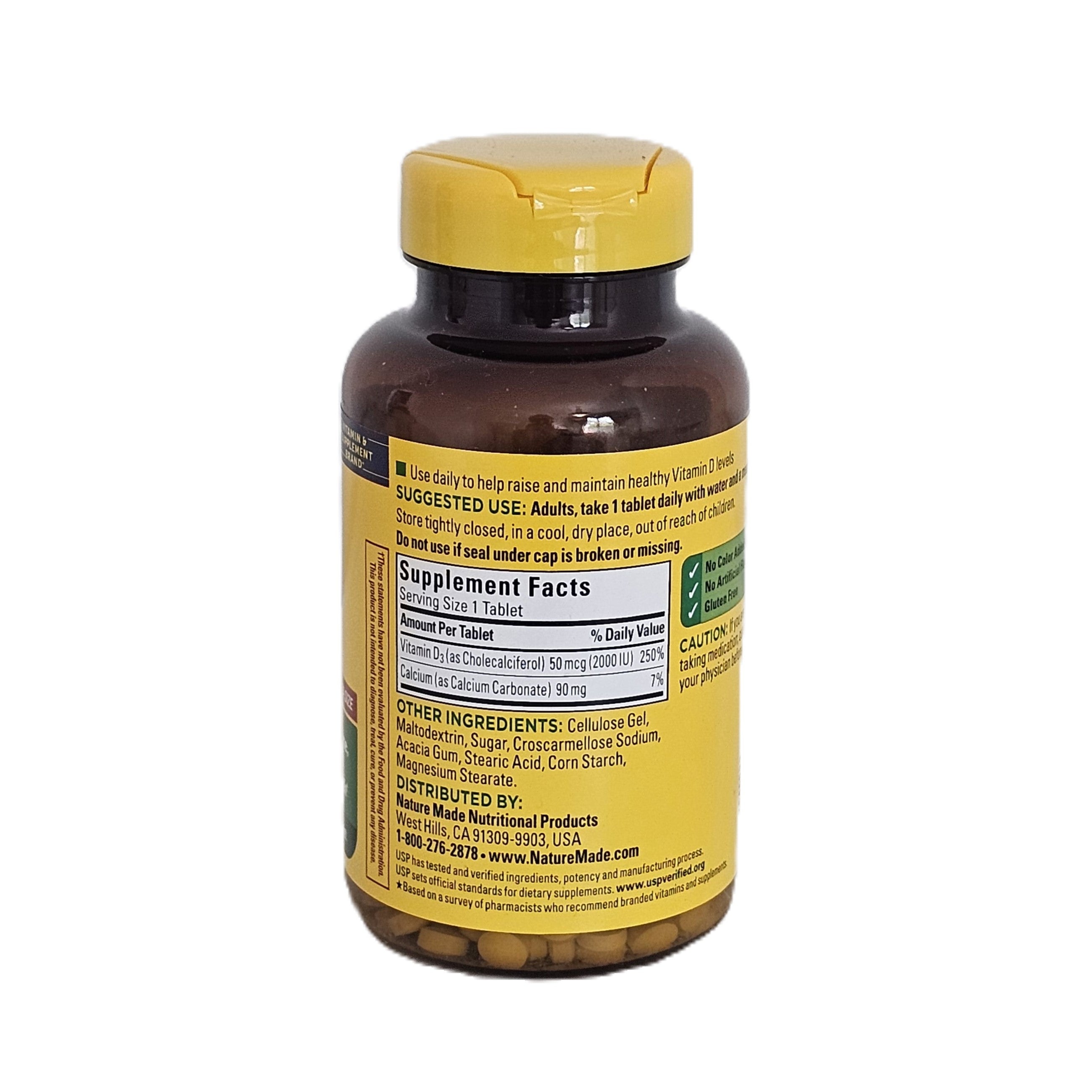 Nature Made Vitamin D3 2000 IU (50 mcg) 400 Tablets