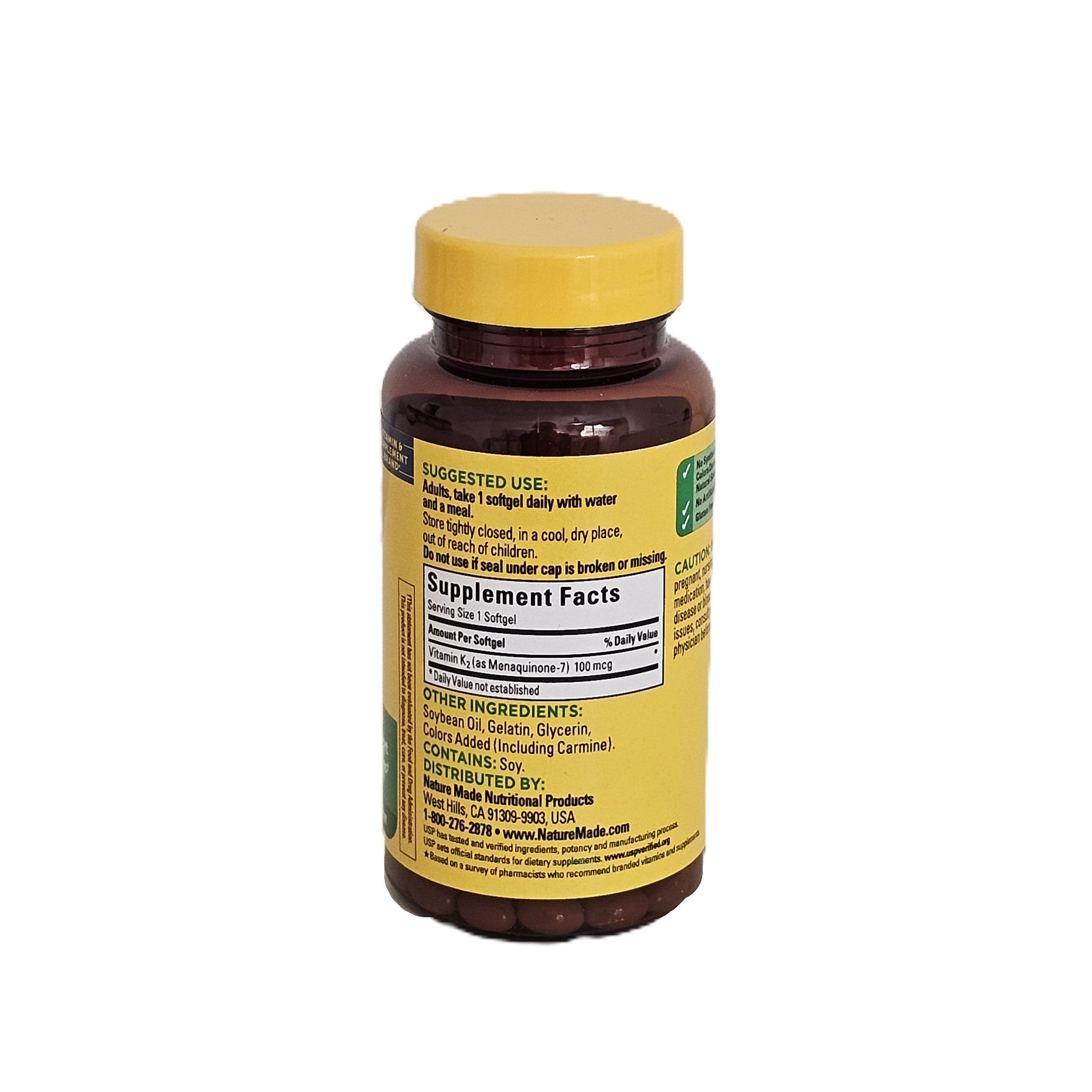 Nature Made Vitamin K2 100 mcg 30 Softgels