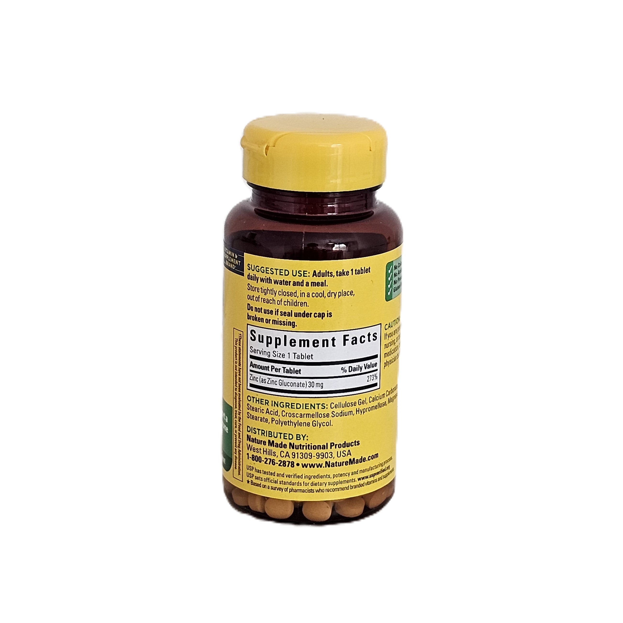 Nature Made Zinc 30 mg 100 Tablets