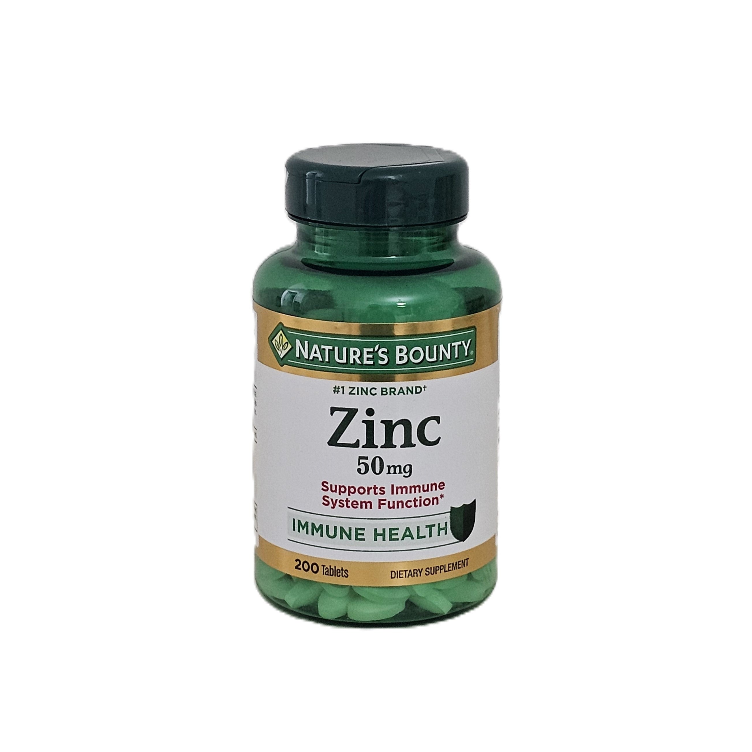 Nature's Bounty Zinc 50 mg 200 Tablets